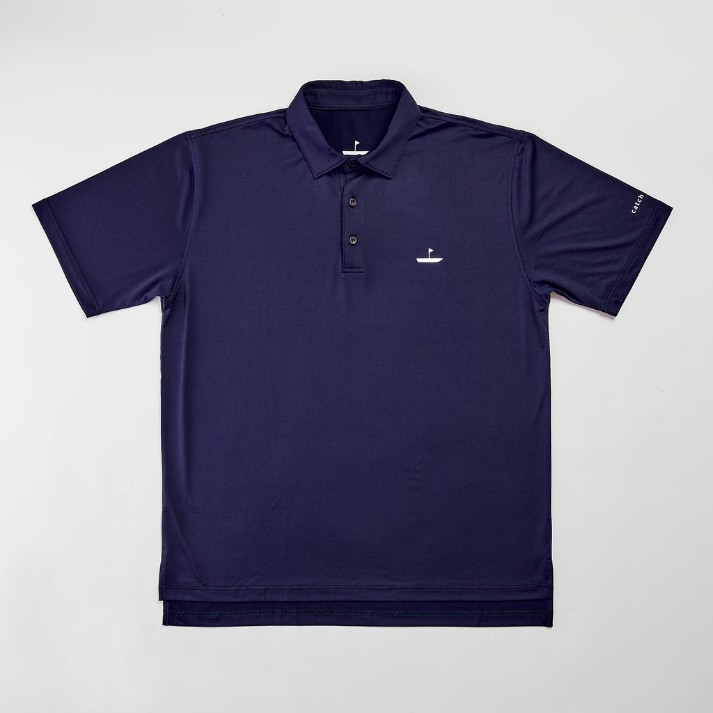 Performance Golf Polo Navy Catch + Club