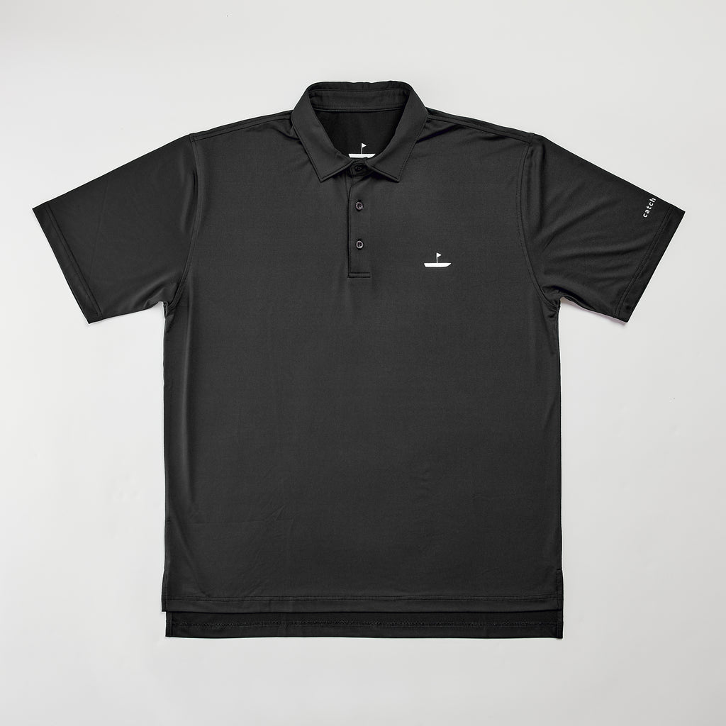 Performance Golf Polo Charcoal Catch + Club