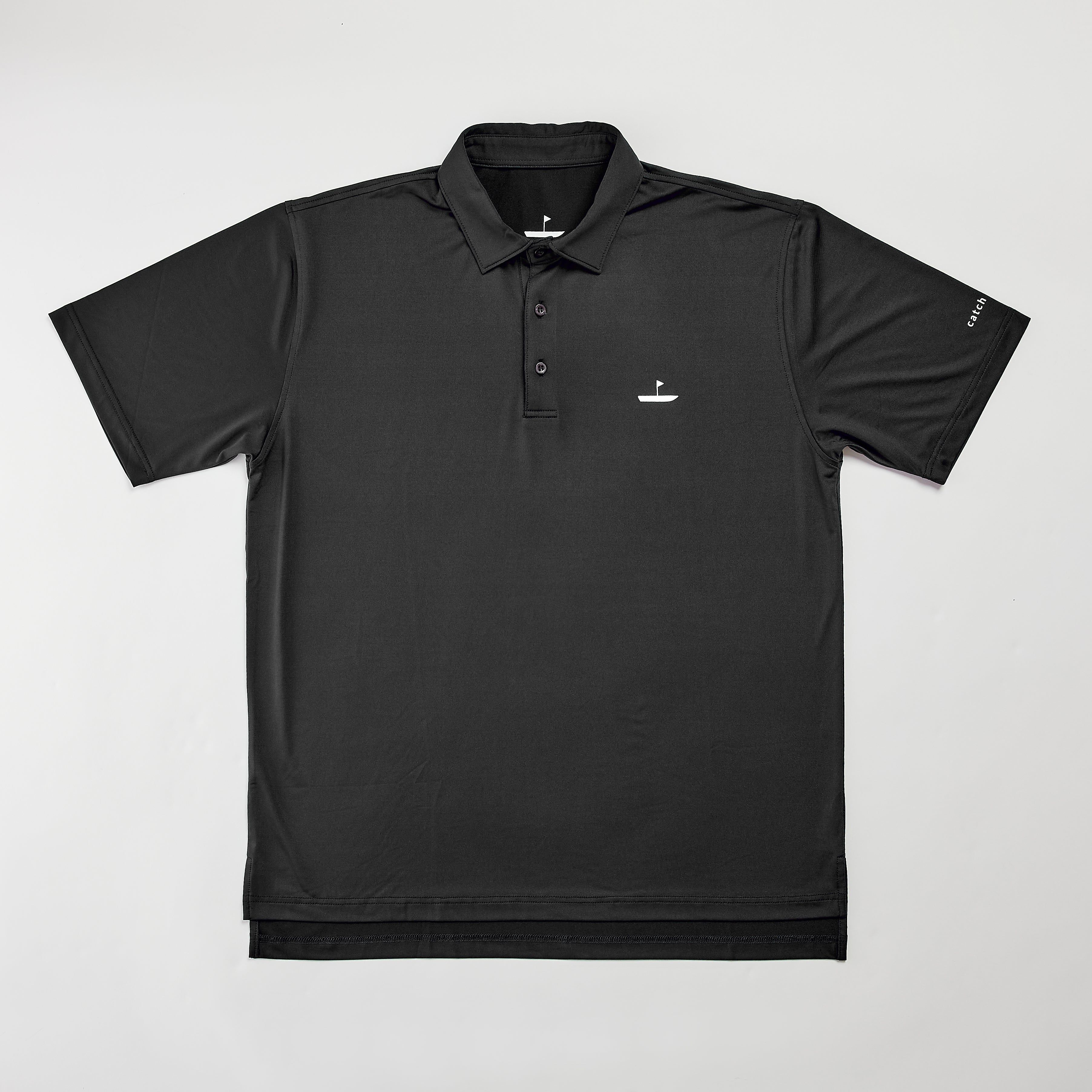 Performance Golf Polo Charcoal Catch + Club