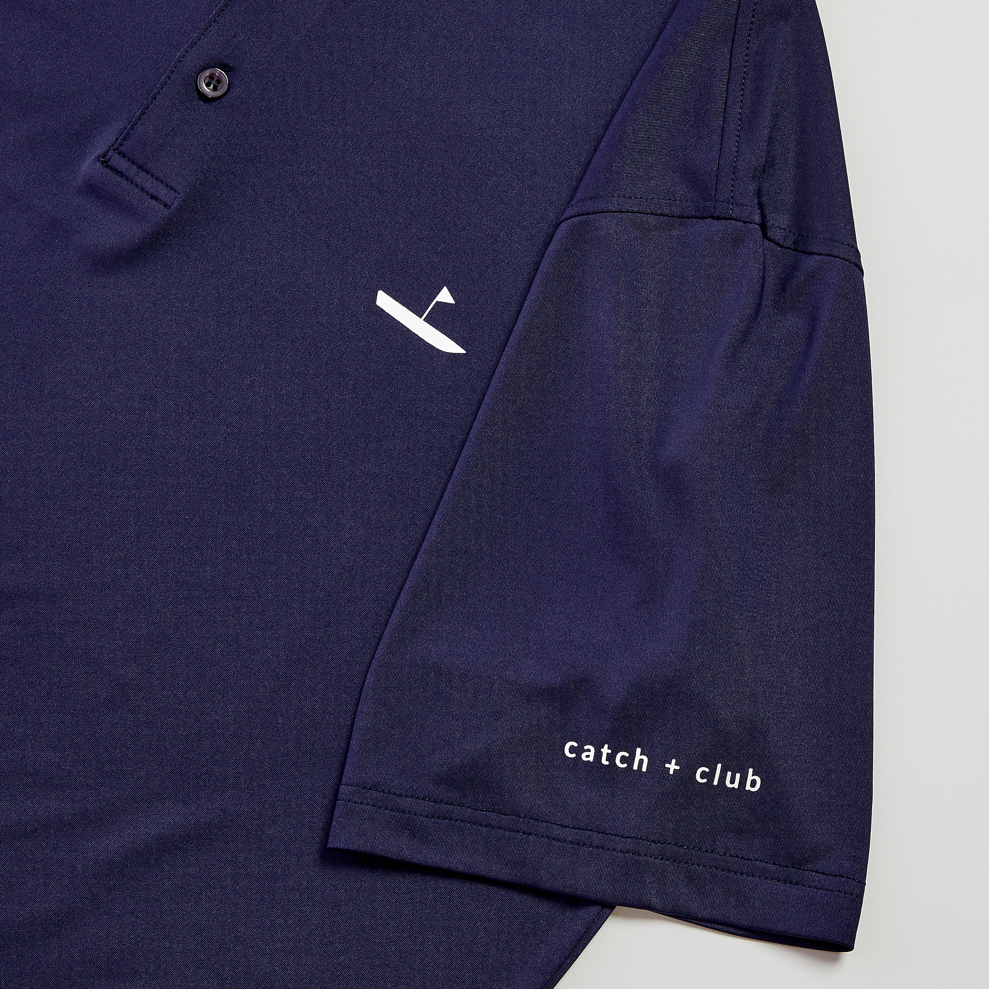 Performance Golf Polo Navy Catch + Club