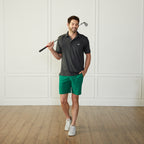 Performance Golf Polo Charcoal Catch + Club