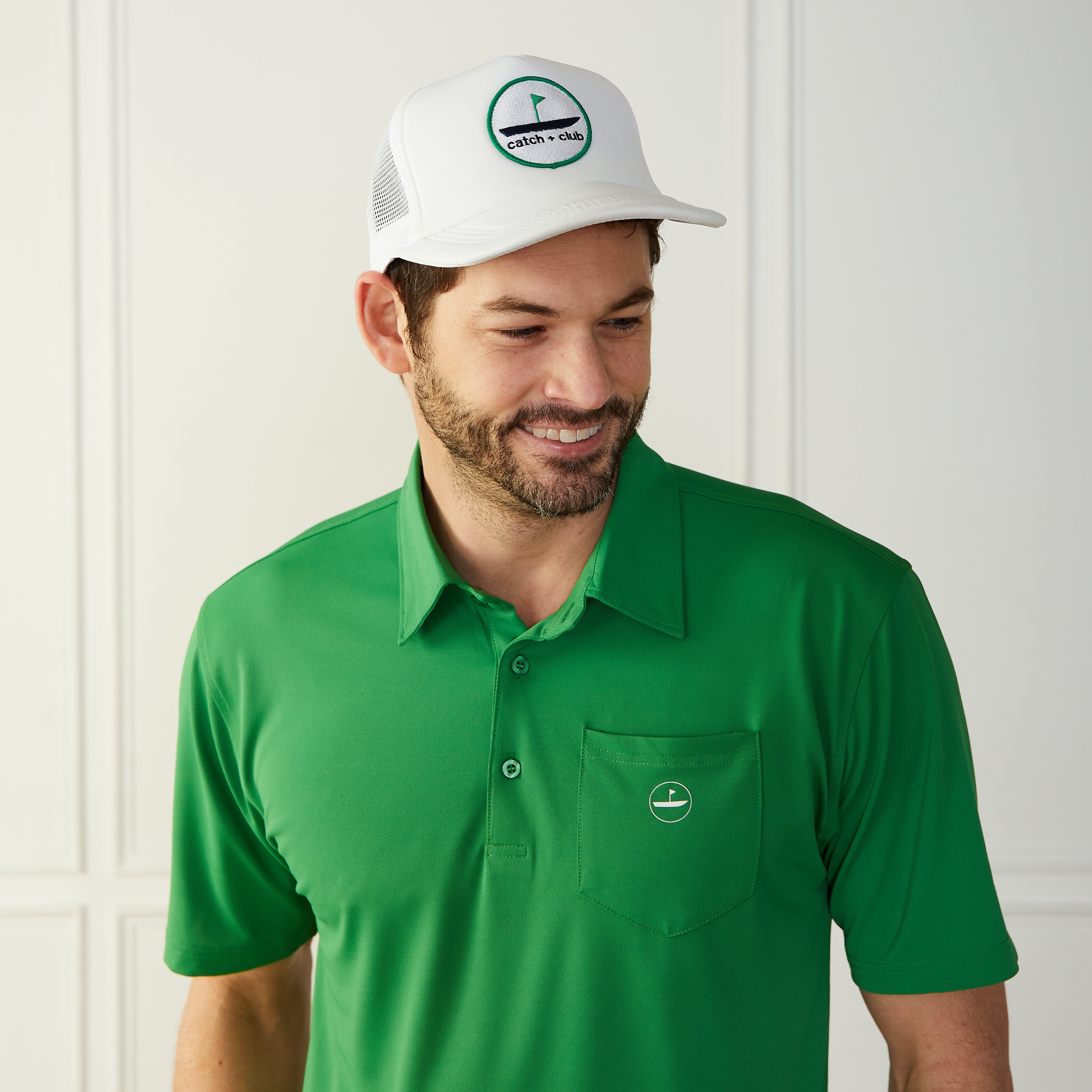 Trucker Hat White Catch + Club