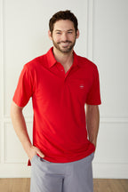 Performance Golf Polo Red Catch + Club