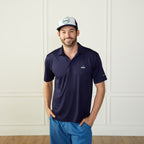 Performance Golf Polo Navy Catch + Club