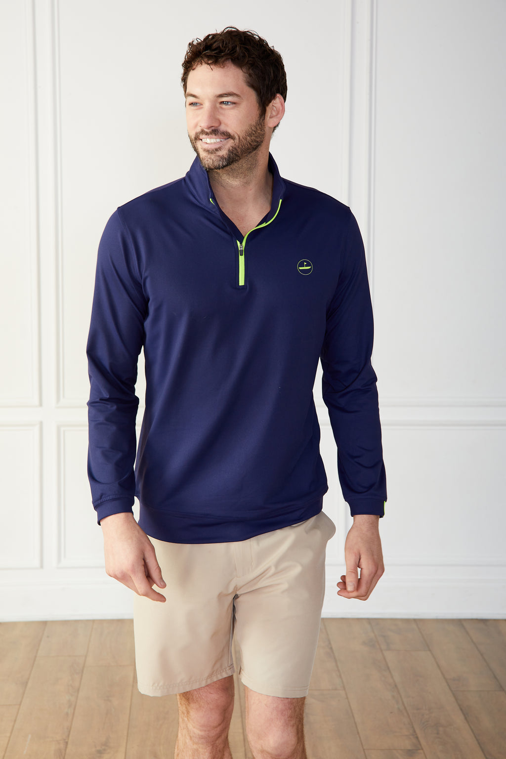 1/4 Zip Pullover Navy Catch + Club