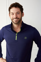1/4 Zip Pullover Navy Catch + Club