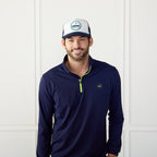 Trucker Hat Navy + White Catch + Club
