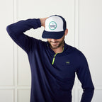 Trucker Hat Navy + White Catch + Club