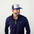 1/4 Zip Pullover Navy Catch + Club
