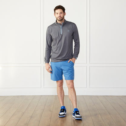 1/4 Zip Pullover Charcoal Catch + Club