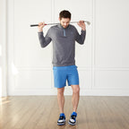 1/4 Zip Pullover Charcoal Catch + Club