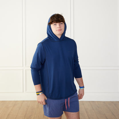 Performance Hoodie Navy Catch + Club
