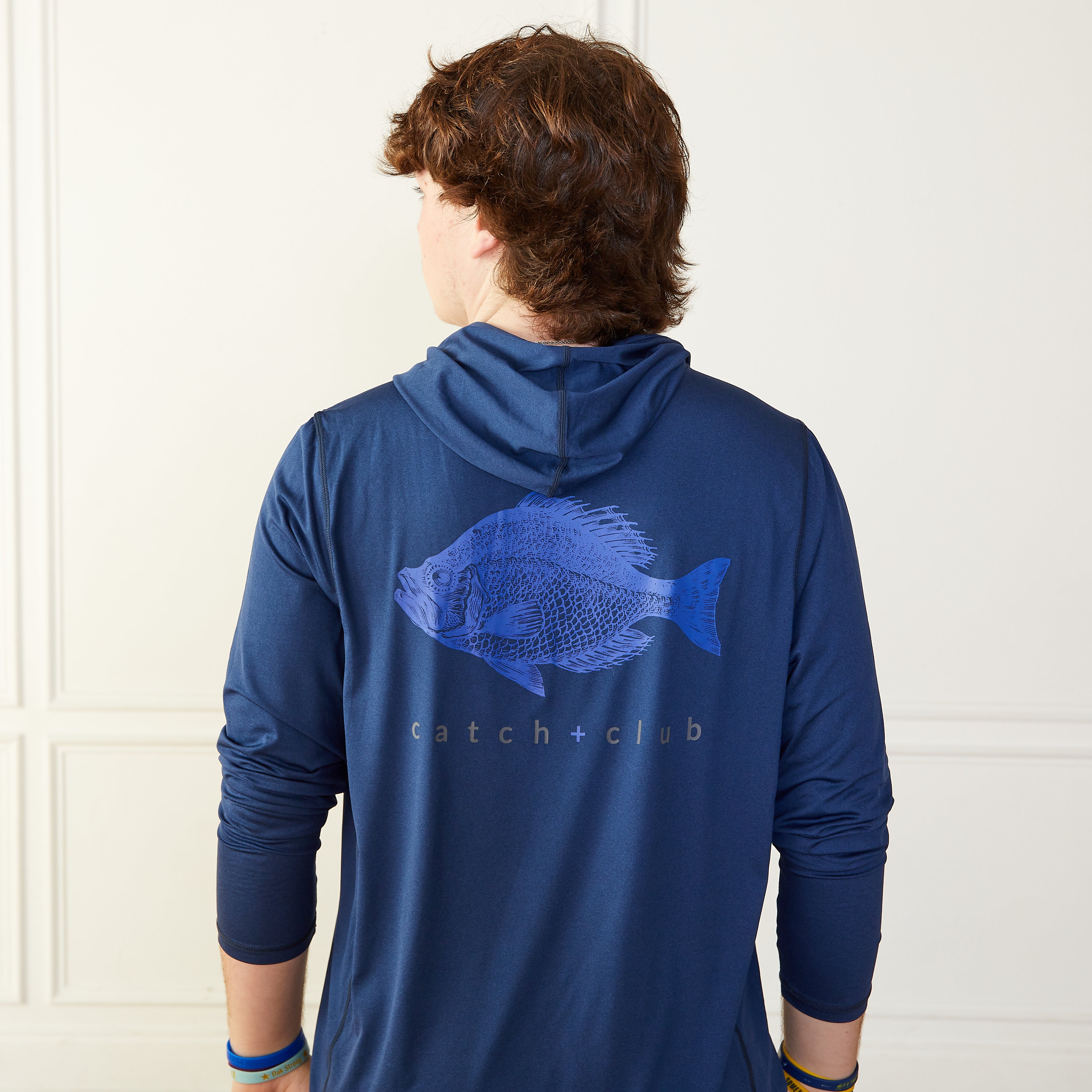 Performance Hoodie Navy Catch + Club