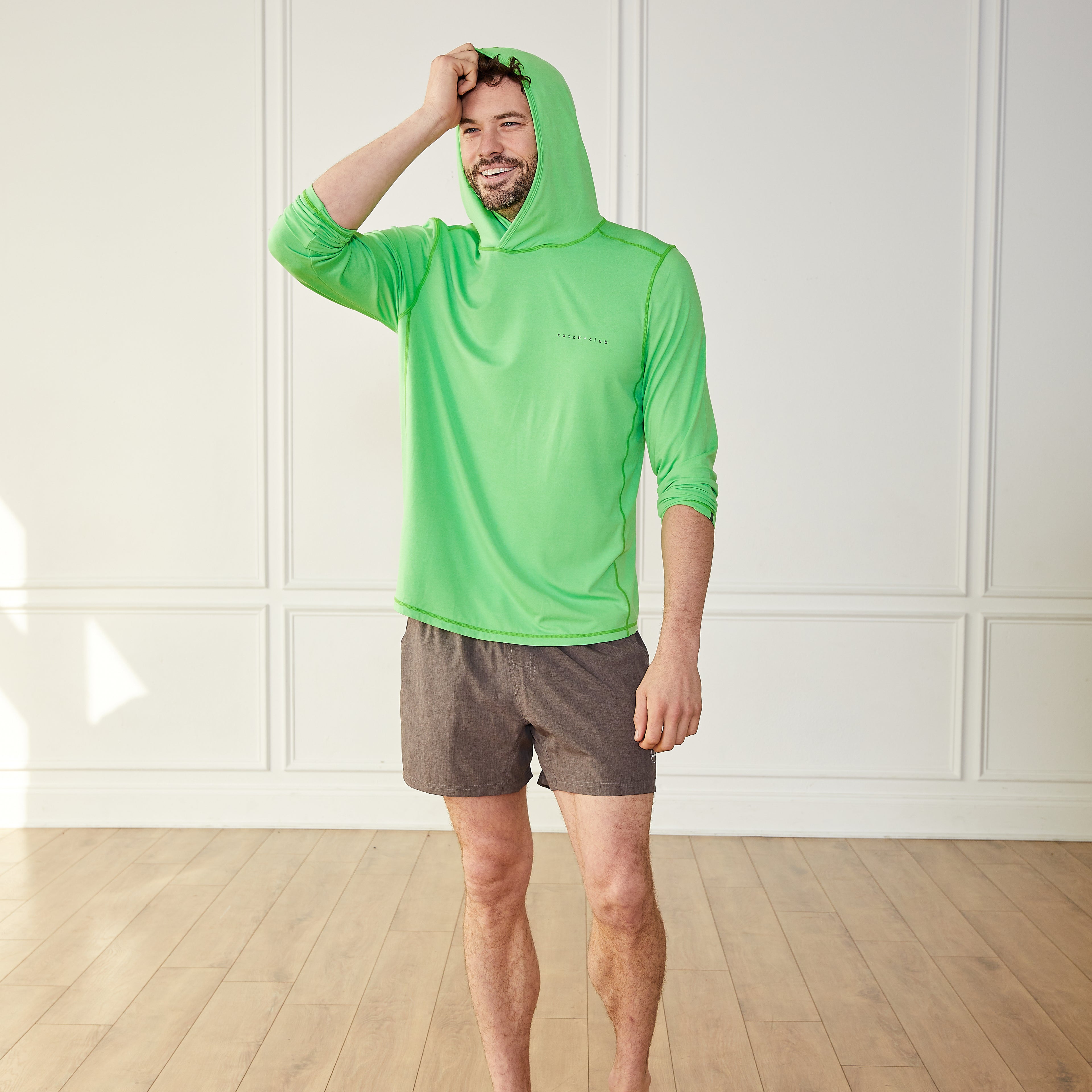 Performance Shorts Green Grey Catch + Club
