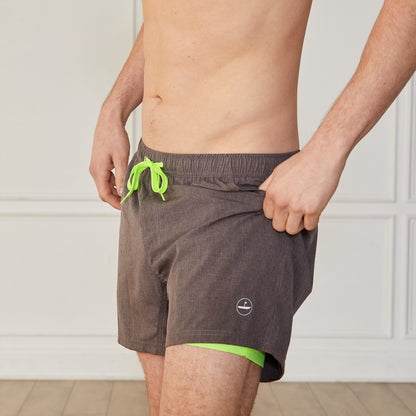 Performance Shorts Green Grey Catch + Club