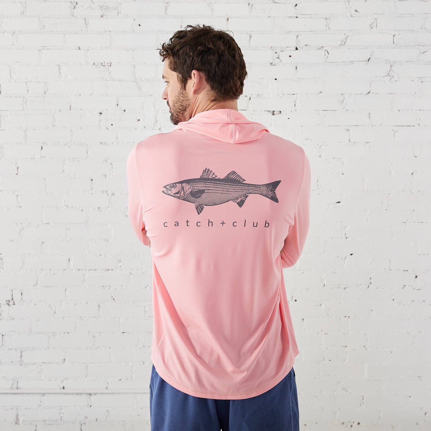 Performance Hoodie Coral Catch + Club