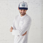 Trucker Hat Navy + White Catch + Club