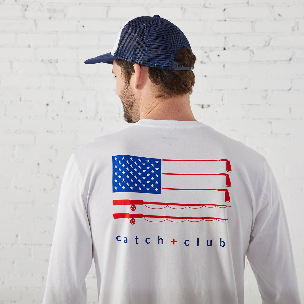 Trucker Hat Navy + White Catch + Club