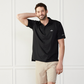 Performance Golf Polo Black Catch + Club