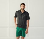 Performance Golf Polo Charcoal Catch + Club